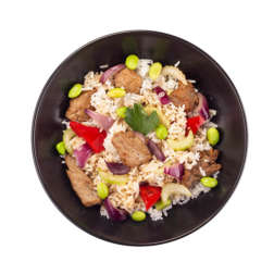 РИС З ТЕЛЯТИНОЙ В ПРЯНОМУ СОУСІ